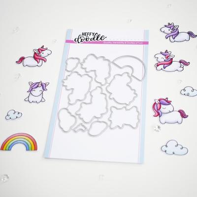 Heffy Doodle Out Dies - Fluffy Puffy Unicorns